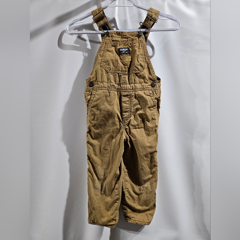 Oshkosh Bgosh Cotton Lined Boys Overalls Sz 4t EUC